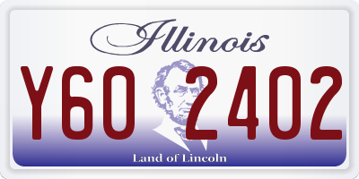 IL license plate Y602402