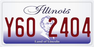 IL license plate Y602404