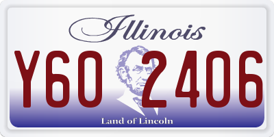 IL license plate Y602406