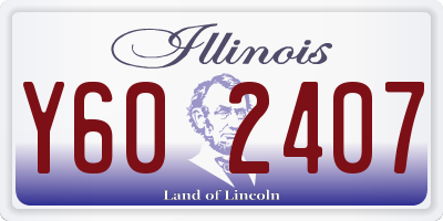 IL license plate Y602407