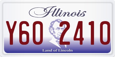 IL license plate Y602410