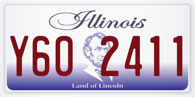 IL license plate Y602411