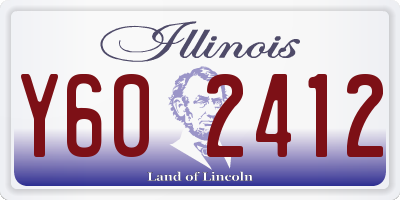 IL license plate Y602412