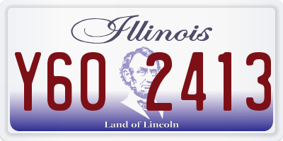 IL license plate Y602413