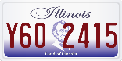 IL license plate Y602415