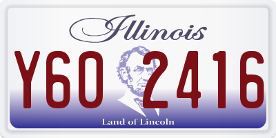 IL license plate Y602416