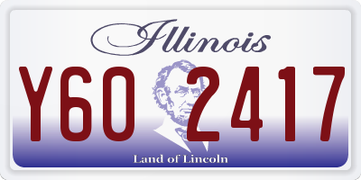 IL license plate Y602417