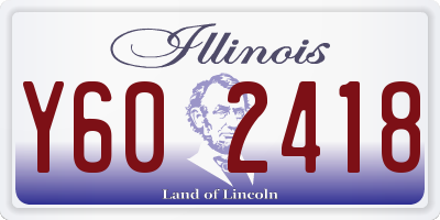 IL license plate Y602418