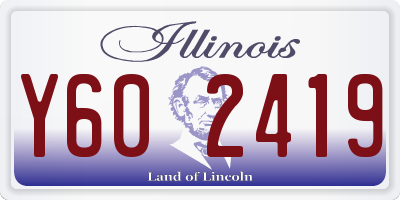 IL license plate Y602419