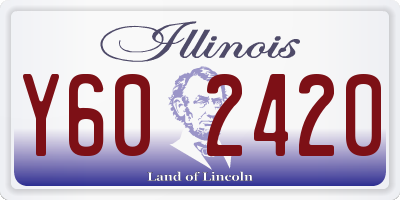 IL license plate Y602420