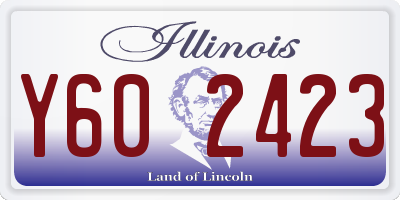 IL license plate Y602423