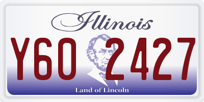 IL license plate Y602427