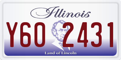IL license plate Y602431