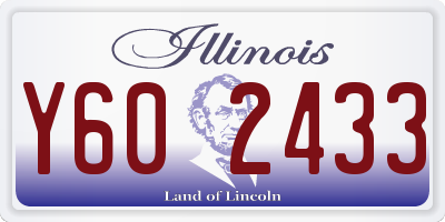 IL license plate Y602433