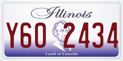 IL license plate Y602434