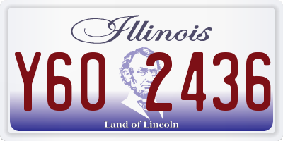 IL license plate Y602436