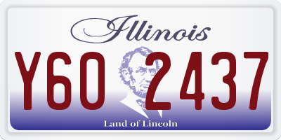 IL license plate Y602437