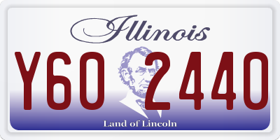IL license plate Y602440