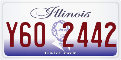 IL license plate Y602442