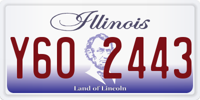 IL license plate Y602443