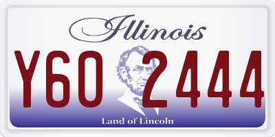 IL license plate Y602444