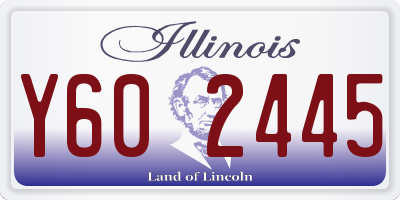 IL license plate Y602445