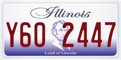 IL license plate Y602447