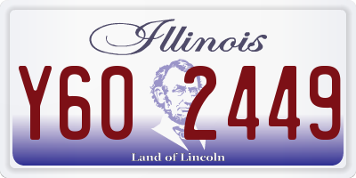 IL license plate Y602449