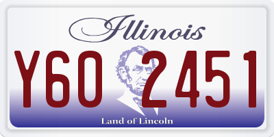 IL license plate Y602451