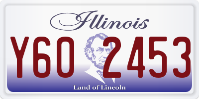 IL license plate Y602453
