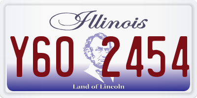 IL license plate Y602454