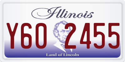 IL license plate Y602455