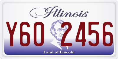 IL license plate Y602456
