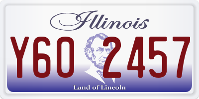 IL license plate Y602457