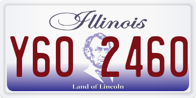IL license plate Y602460