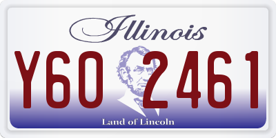 IL license plate Y602461