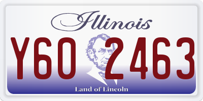 IL license plate Y602463