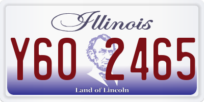IL license plate Y602465