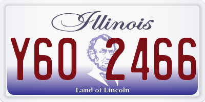 IL license plate Y602466