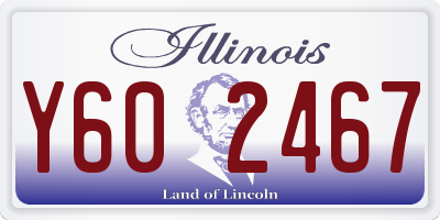IL license plate Y602467