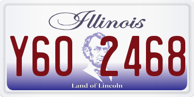 IL license plate Y602468
