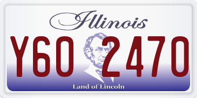 IL license plate Y602470