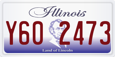 IL license plate Y602473