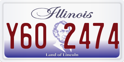 IL license plate Y602474