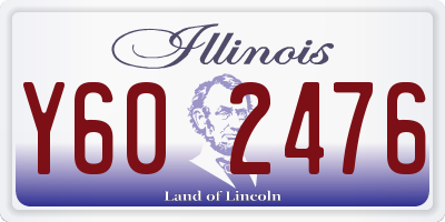 IL license plate Y602476