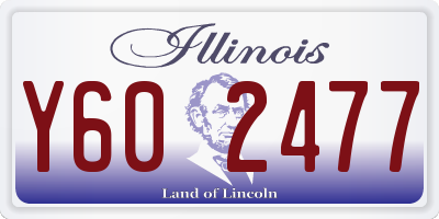 IL license plate Y602477