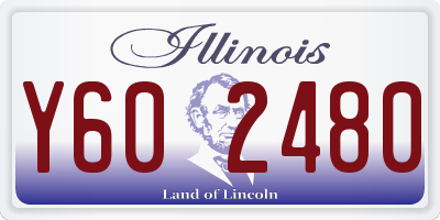IL license plate Y602480