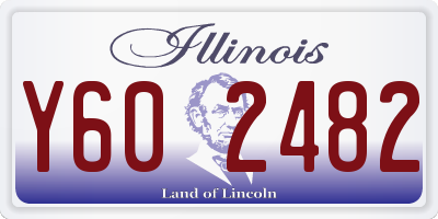 IL license plate Y602482