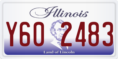 IL license plate Y602483