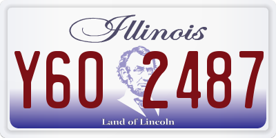 IL license plate Y602487